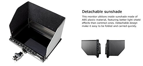 FEELWORLD FW-759 7 Inch Ultra Slim On-Camera Field Monitor with 1280x800 HD Resolution & HDMI Input - Perfect for DSLR, Mirrorless, and Video Camera Shooting