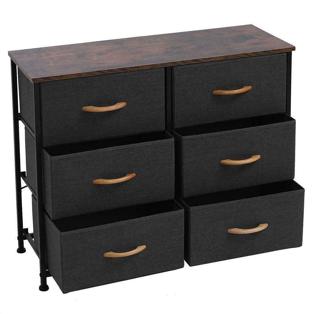 TratoKS 6-Drawer Dresser for Bedroom & Office - Solid Wood Chest of Drawers with Ample Storage Space | Perfect for Organizing Clothes, Bedding & Office Supplies