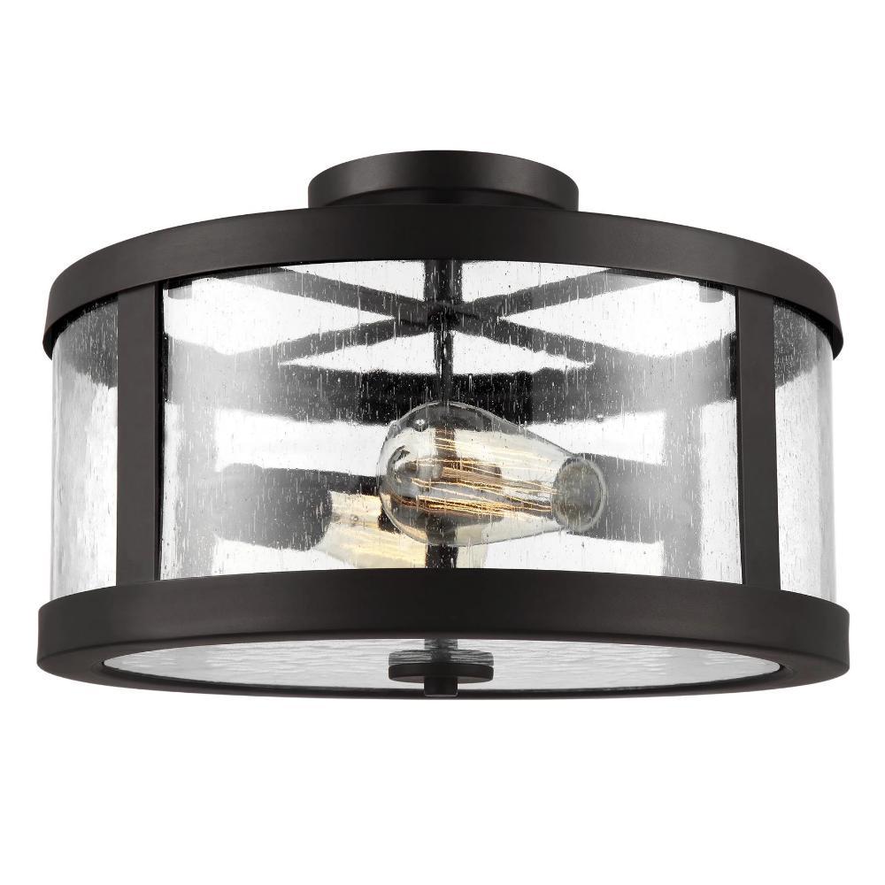 Vankovich 2-Light Semi Flush Mount Ceiling Light Fixture - Modern LED Lighting for Bedroom, Kitchen & Hallway