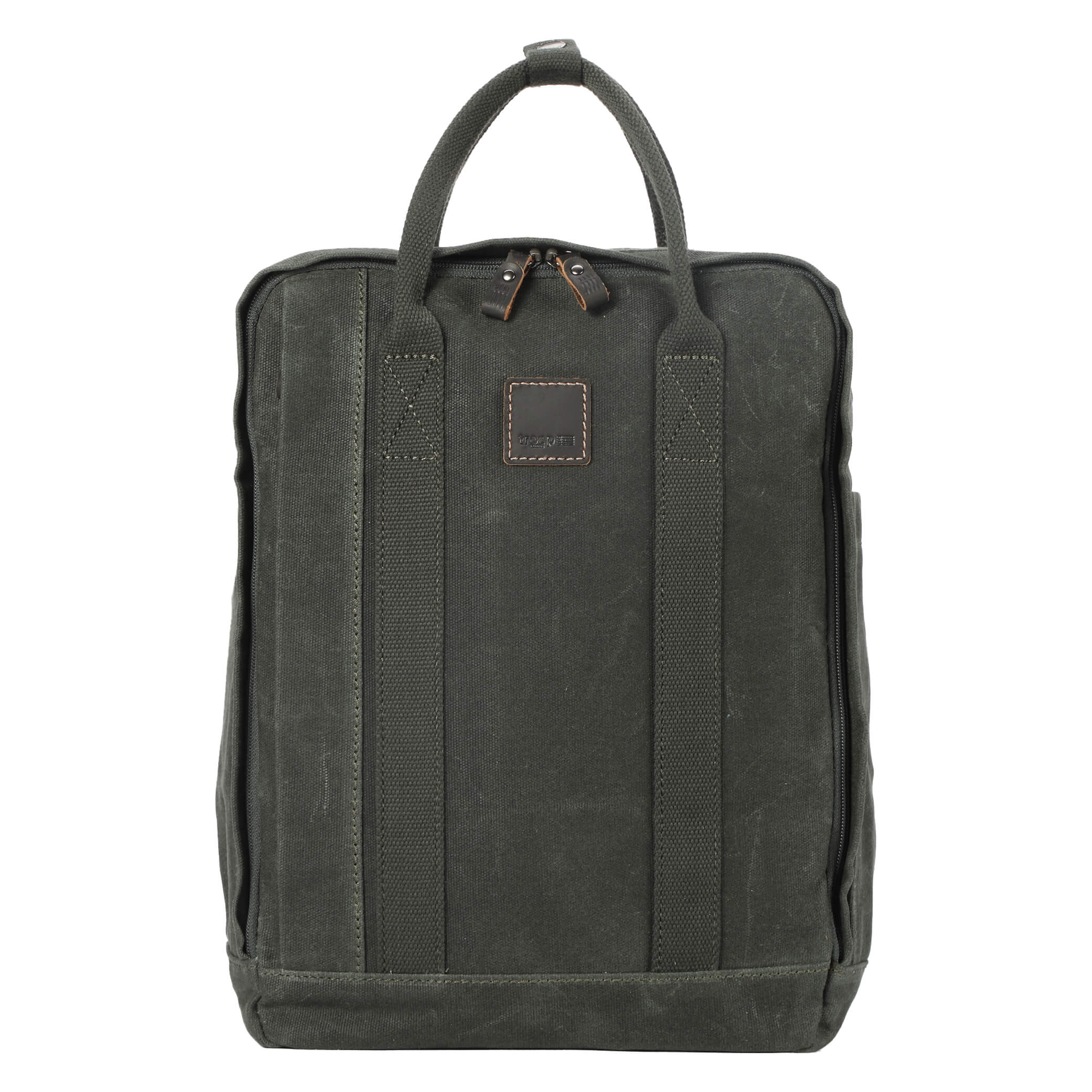 TRP0549 Troop London Classic Canvas Daypack - Durable Unisex Backpack for Travel, School & Work | Water-Resistant Daypack for Commuting, Hiking & College Campus Use
