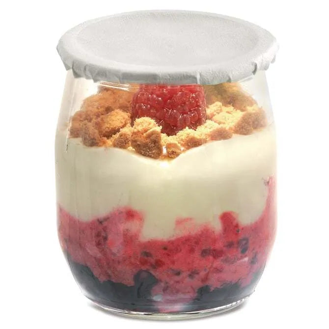 Premium Glass Yogurt Jars with Lids - Airtight & Leakproof for Homemade Yogurt, Parfaits, and Meal Prep - BPA-Free, Dishwasher Safe, Ideal for Kitchen Storage and Gifting