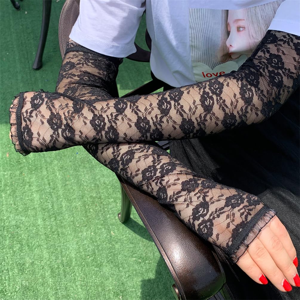 Trendy Y2K Fashion Gloves & Arm Warmers - Stylish Arm Sleeves for Winter, Cosplay, and Streetwear Outfits