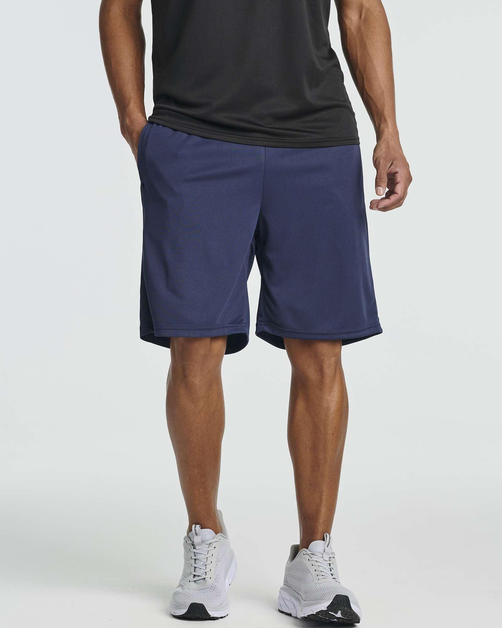 Real Essentials Men's Running Shorts - Lightweight Quick-Dry Athletic Shorts for Jogging, Gym & Outdoor Workouts - Comfortable Breathable Training Shorts with Pockets