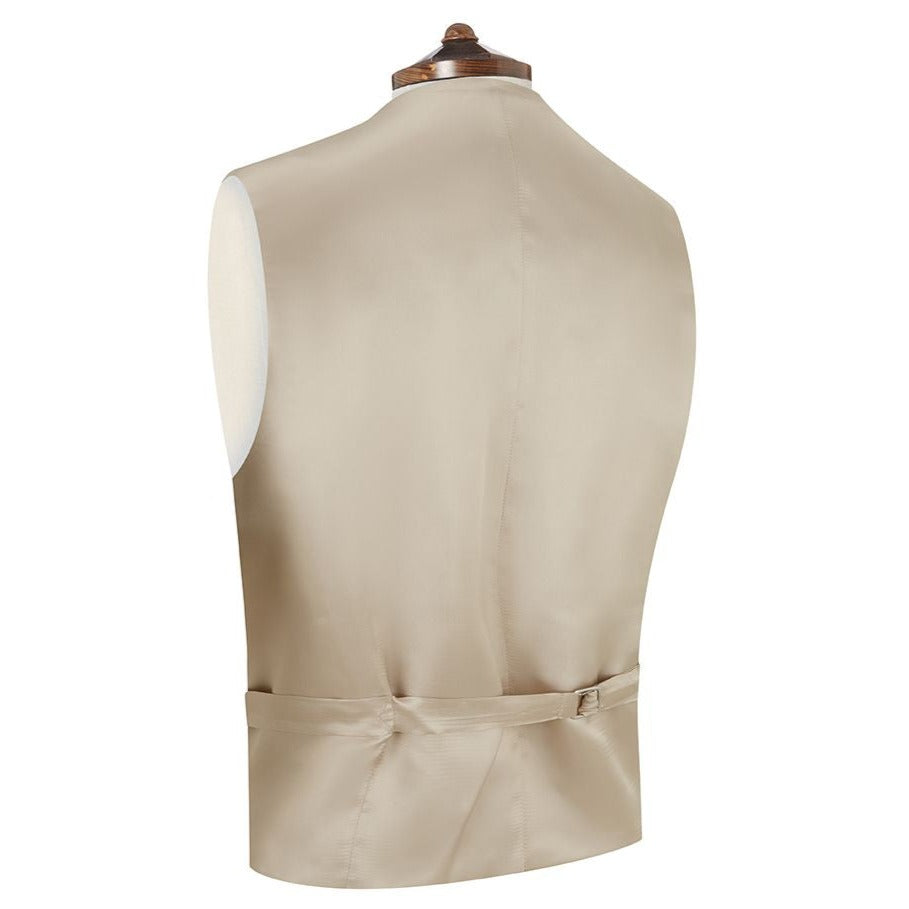 Hayward Pink Cream Linen Herringbone Waistcoat Vest for Women - Elegant Formal Wear for Weddings, Parties & Office Outfits