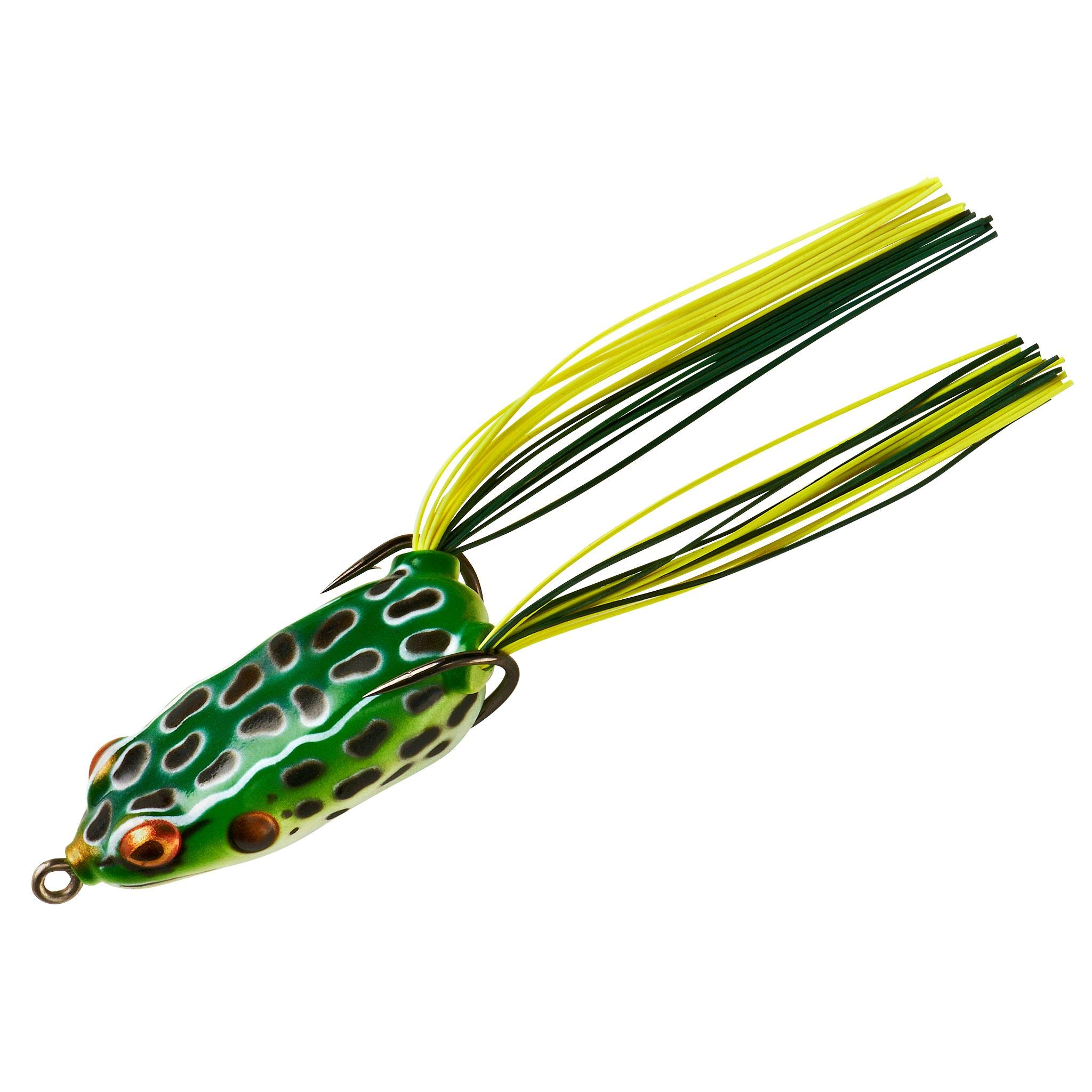 Booyah Pad Crasher Jr Topwater Bass Fishing Lure - Weedless Hollow Body Frog Bait with Sharp Hooks for Freshwater Fishing | Perfect for Lily Pads & Heavy Cover Areas