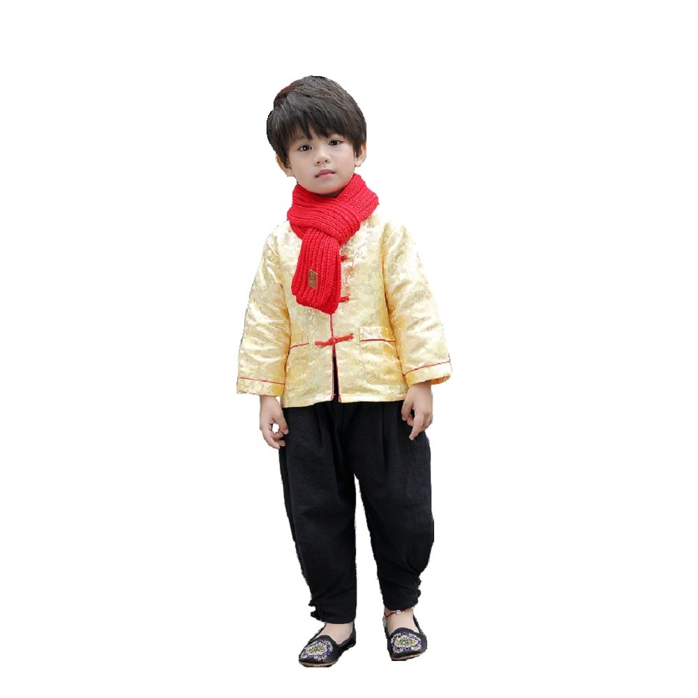 Baby Boy's Thin Dragon Cheongsam Coat - Traditional Chinese Outfit for Kids | Perfect for Festivals, Parties & Cultural Events