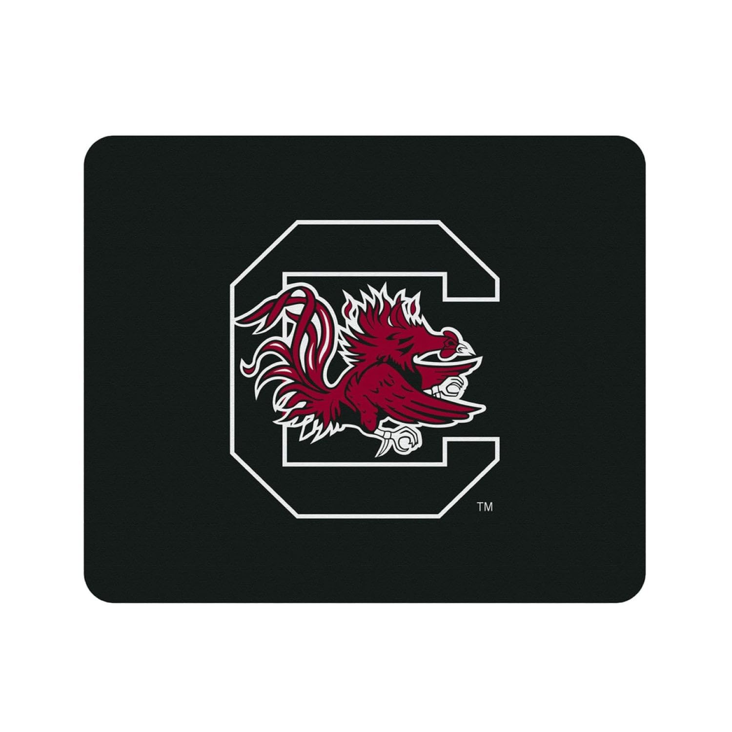 Premium Fabric Mouse Pad - University of South Carolina Gamecocks Logo & Floral Pink Design - Non-Slip Base for Office, Gaming & College Dorm Setup