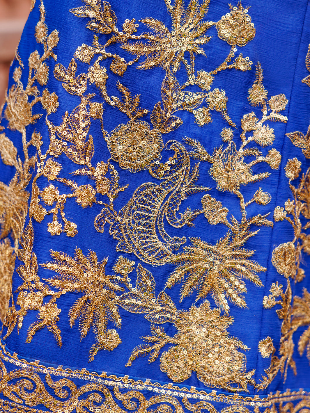 Elegant Chiffon Blue Embroidered Suit by J. Junaid Jamshed - Perfect for Weddings, Parties & Special Occasions