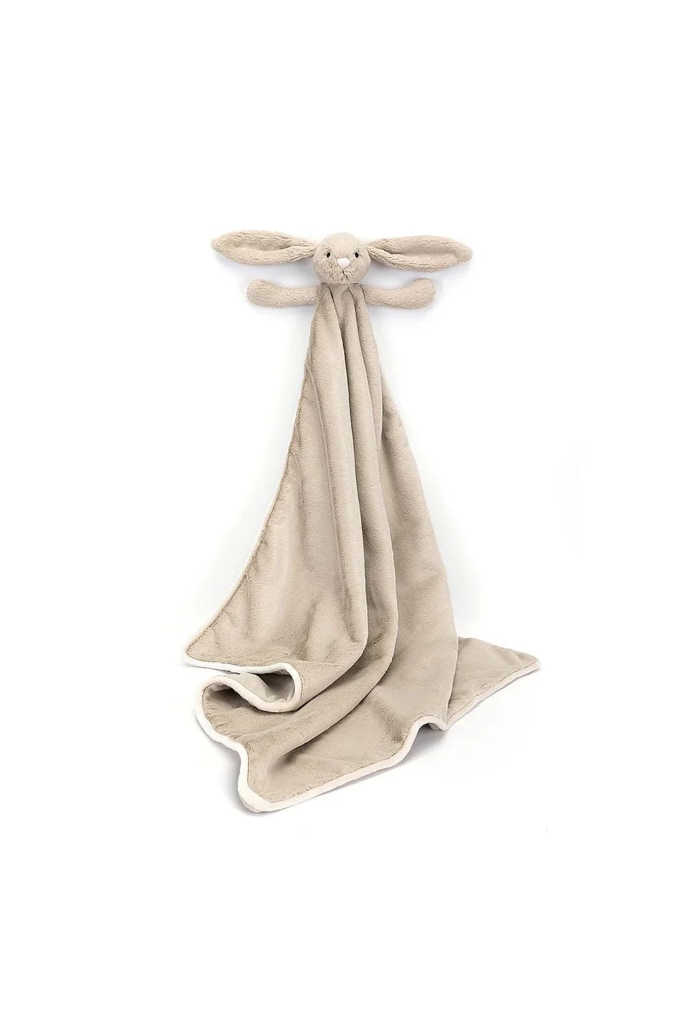 Soft Jellycat Bashful Beige Bunny Plush Blanket - Cuddly Comfort for Babies & Kids | Nursery, Stroller, Travel Companion | Perfect Baby Shower Gift & Toddler Security Blanket
