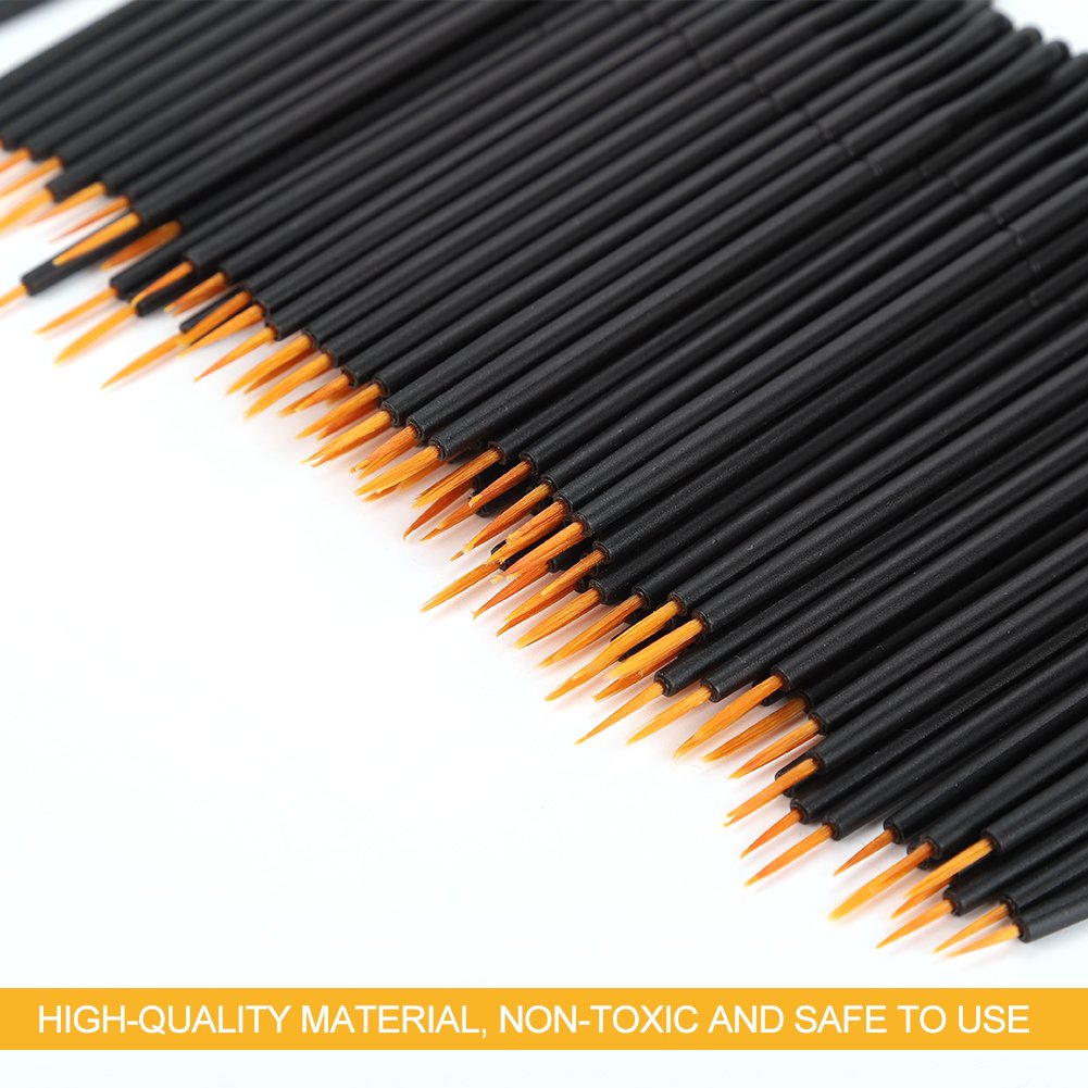 100pcs Disposable Eyeliner Brushes - Ultra Thin Precision Liquid Eyeliner Brush Wands for Flawless Makeup Application | Perfect for Professional Salon Use & Home Makeup Kits | Soft & Hard Head Options for Eyeliners, Eyeshadows & Cosmetic Tools