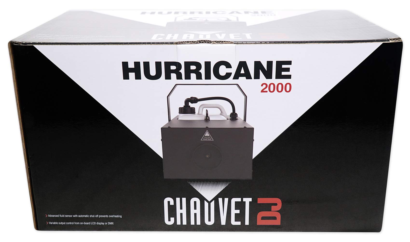 Chauvet DJ Hurricane 2000 DMX Fog Machine with Built-In Timer - Professional Fogger for Stage Shows, Concerts & Halloween Parties - Includes Headphones & Fog Fluid