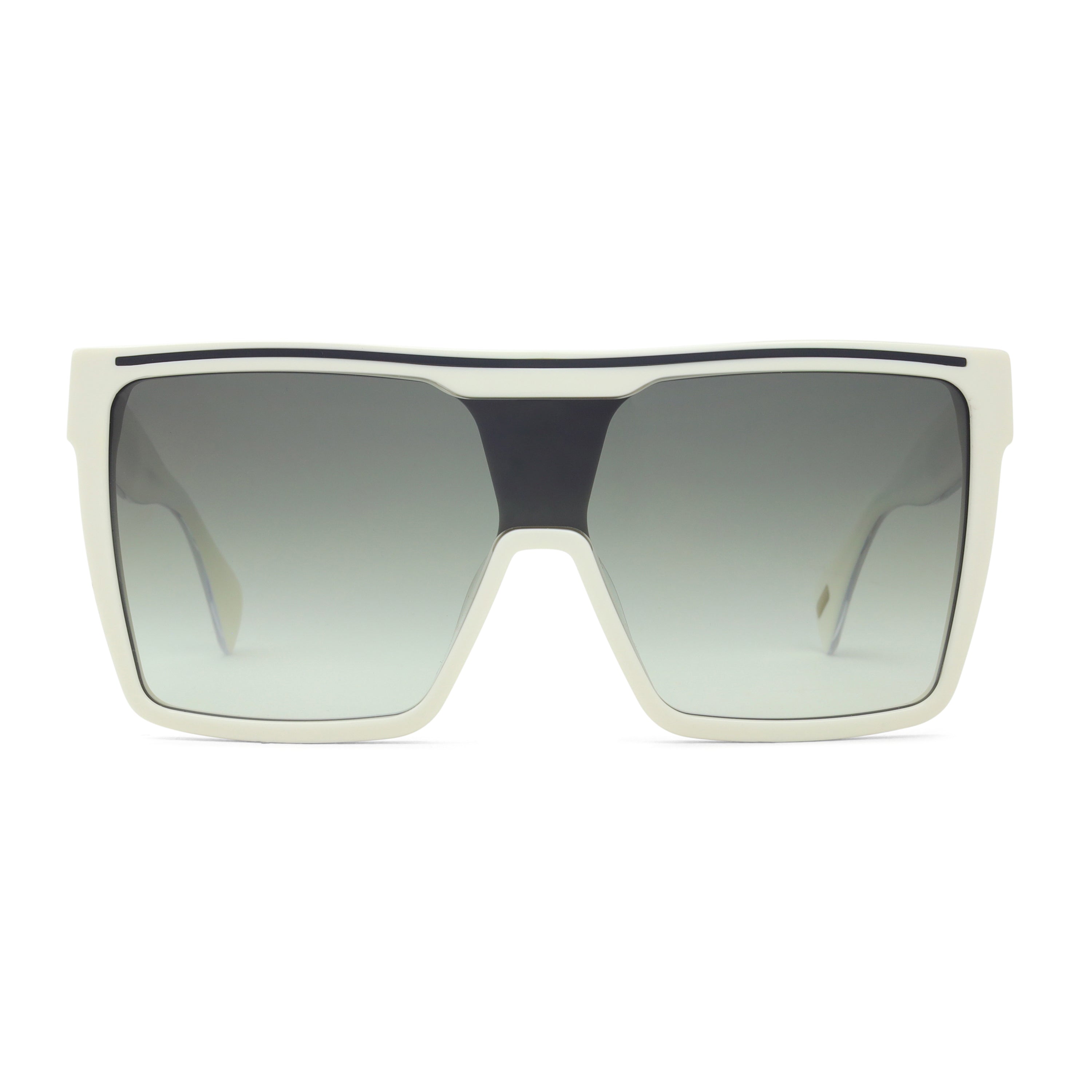 White/Black - Black/Green Gradient Lens