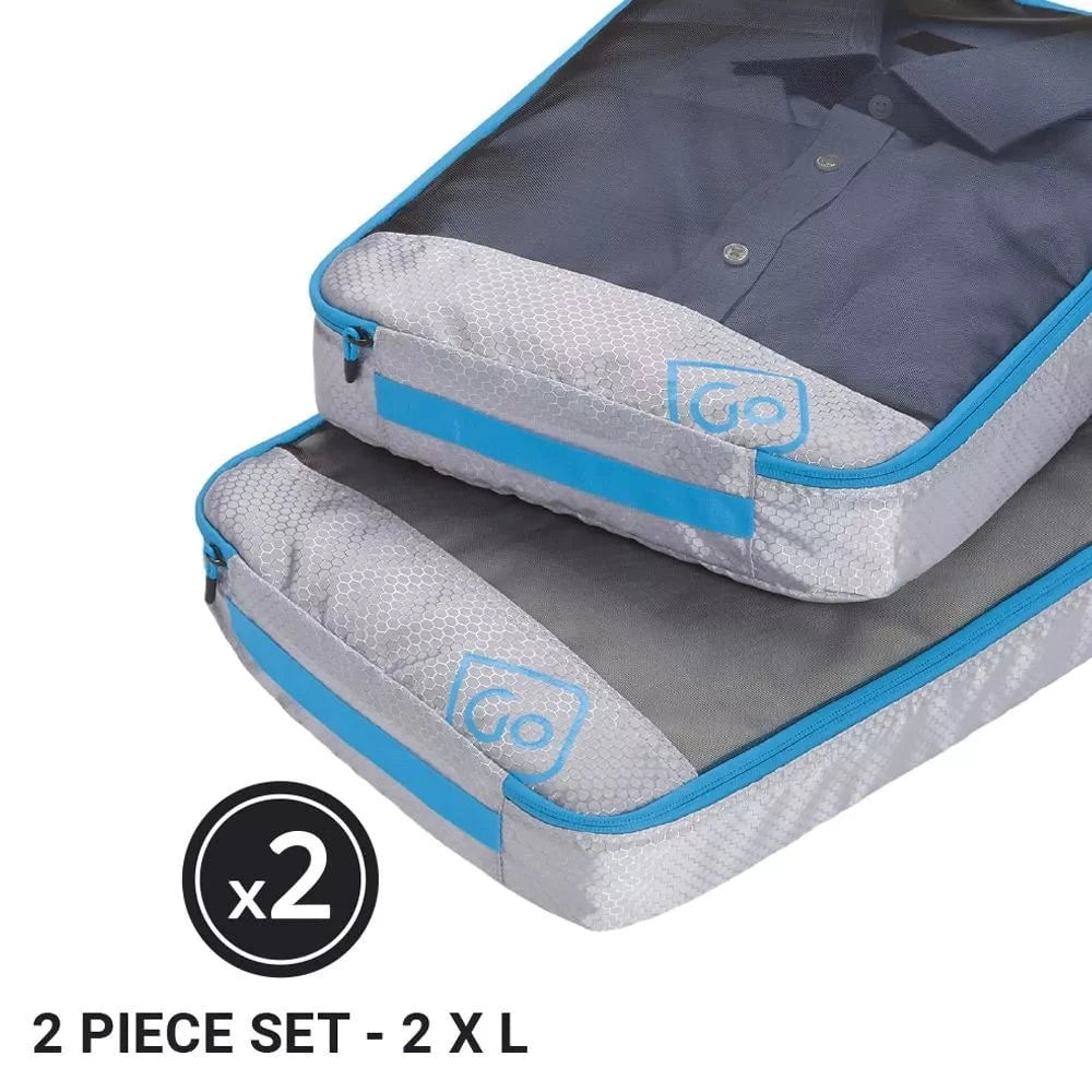 Go Travel Twin Packing Cubes - Lightweight Travel Organizers for Luggage & Suitcases | Perfect for Business Trips, Vacations & Weekend Getaways