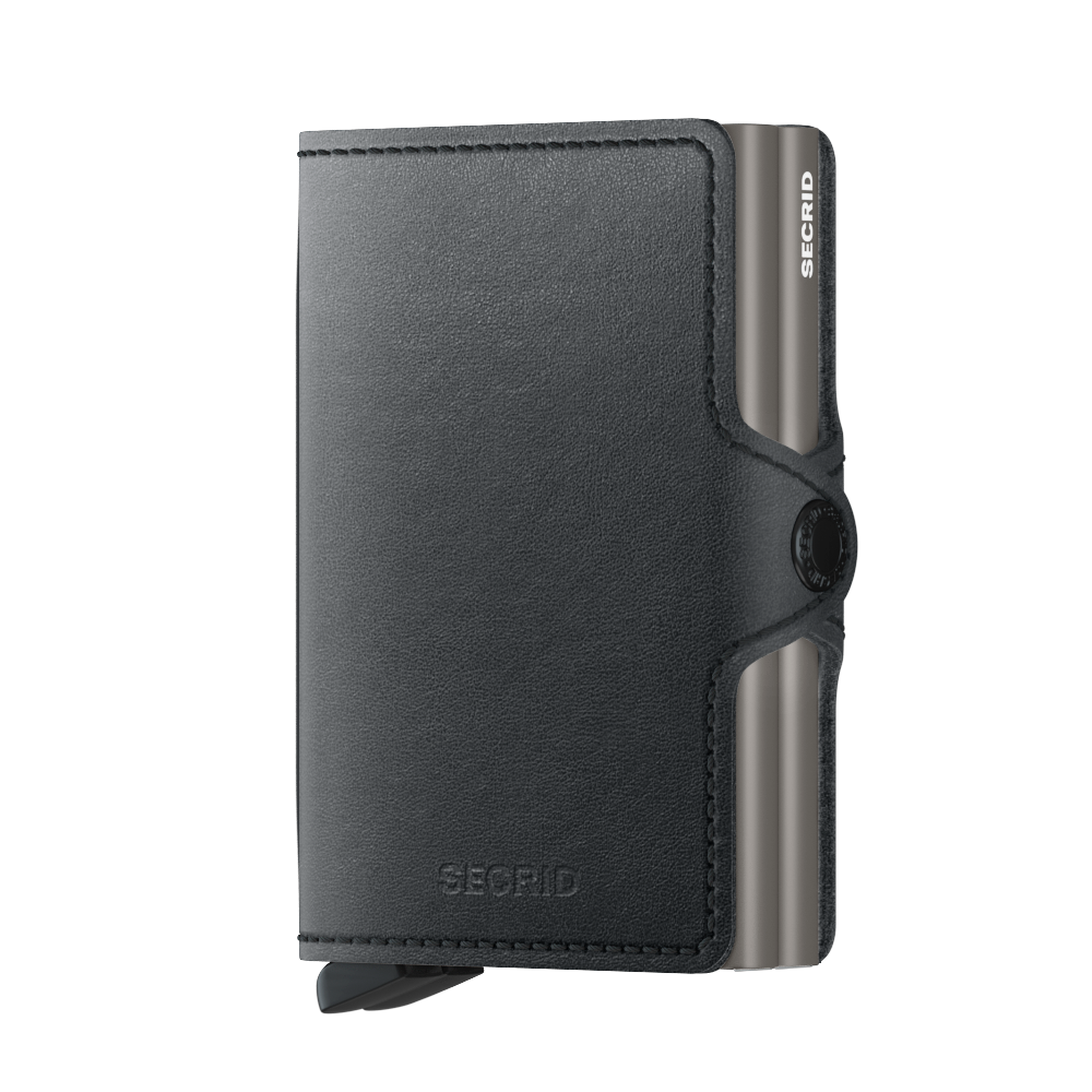 SECRID Twinwallet Mirum Black - Premium RFID Blocking Leather Wallet for Men & Women | Slim Bifold Design with Card Holder | Perfect for Travel, Business & Everyday Use