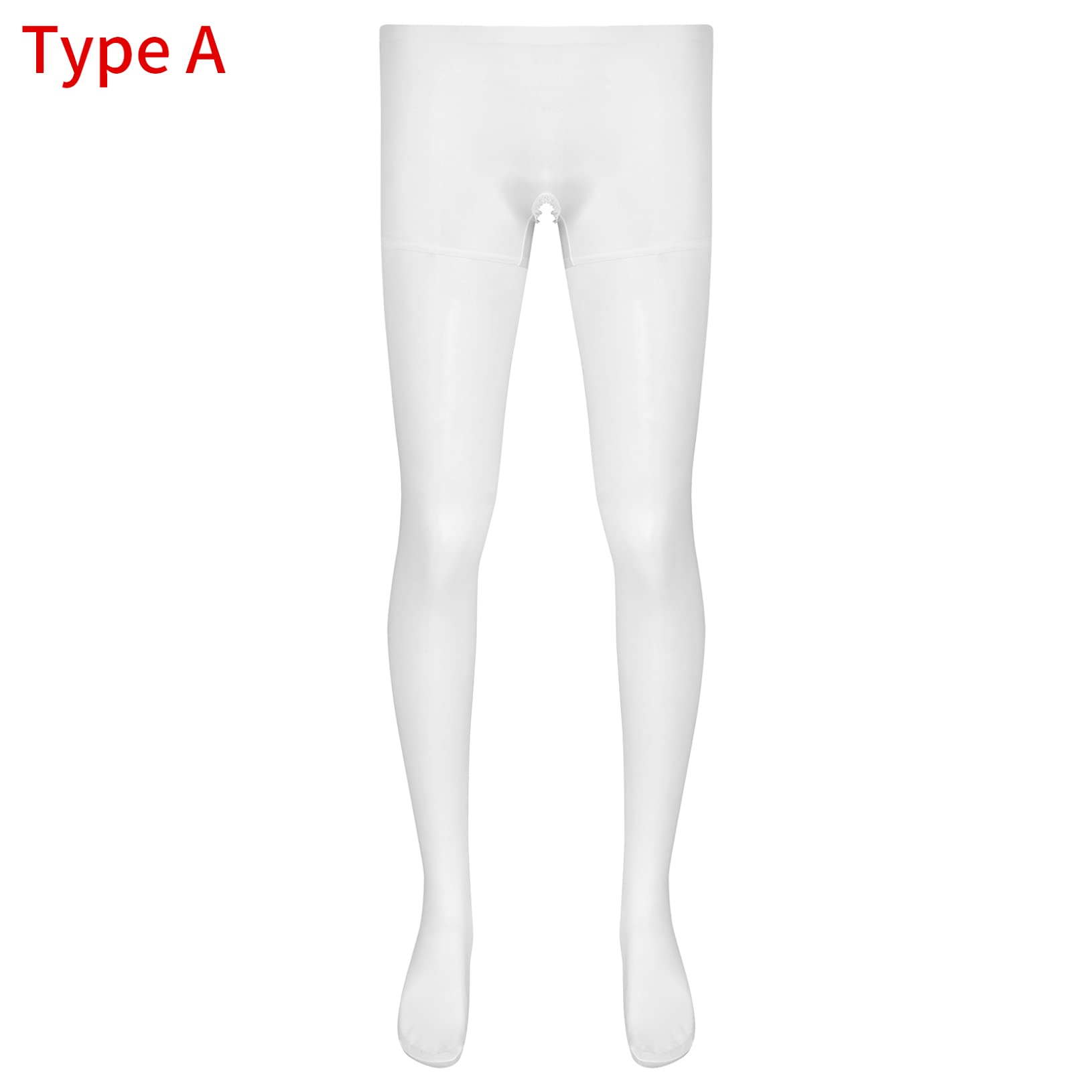 ACSUSS Men's Sexy Sheer Pantyhose - Ultra Thin Transparent Tights for Adults & Gay Bodystocking - Perfect for Cosplay, Role Play & Sensual Wear