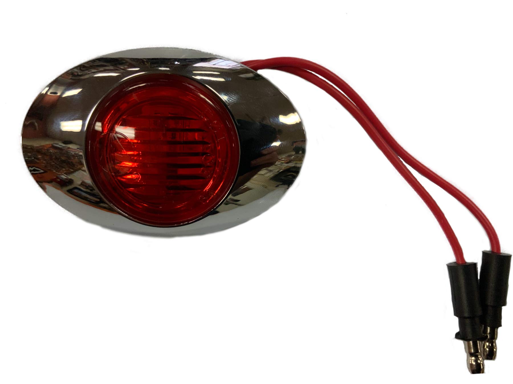 2in x 3in Red LED Marker Light - Waterproof, Durable Truck Trailer Marker Lamp for Semi Trucks, Trailers, Boats & RVs - DOT Compliant Safety Light