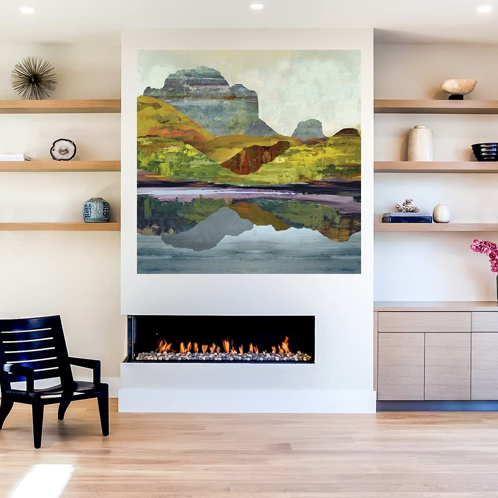 Eagle Peak Fine Art Canvas Wall Decor by Mark Chandon - 37x37 Inch Ready to Hang Painting for Living Room, Bedroom, Office & More - Perfect for Home, Office & Commercial Spaces