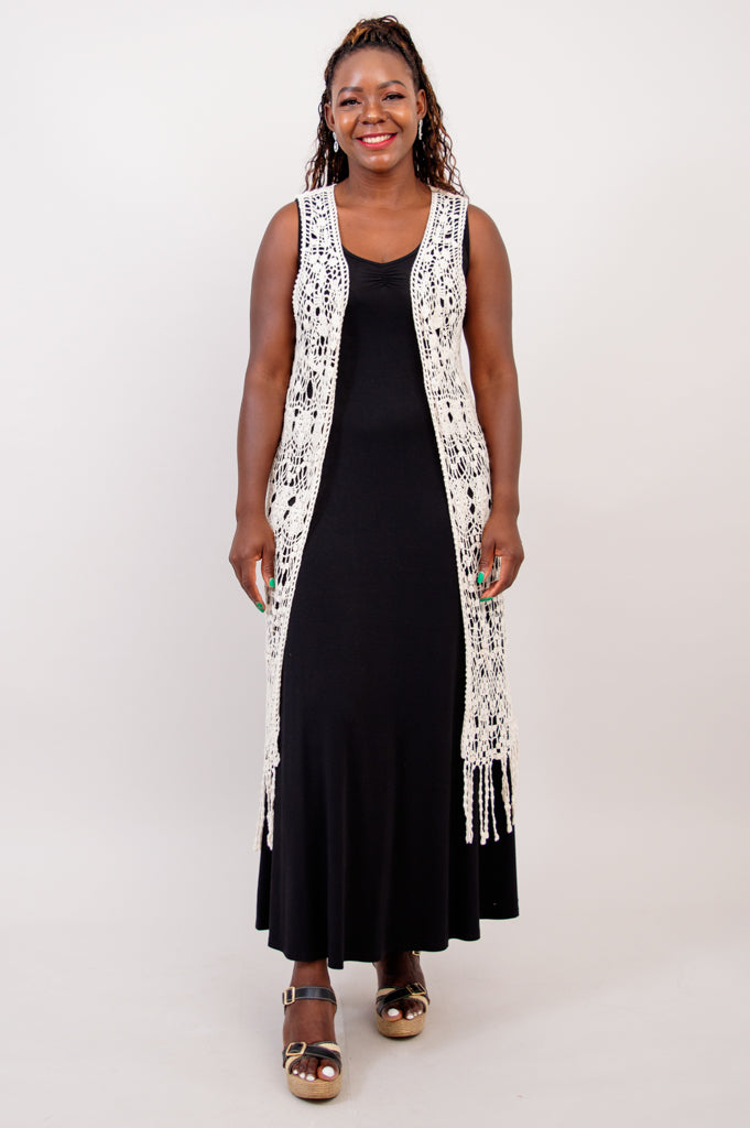 Elegant White Lace Vest for Women - Fashionable Summer Layering Piece - Perfect for Weddings, Beach Outfits & Casual Wear