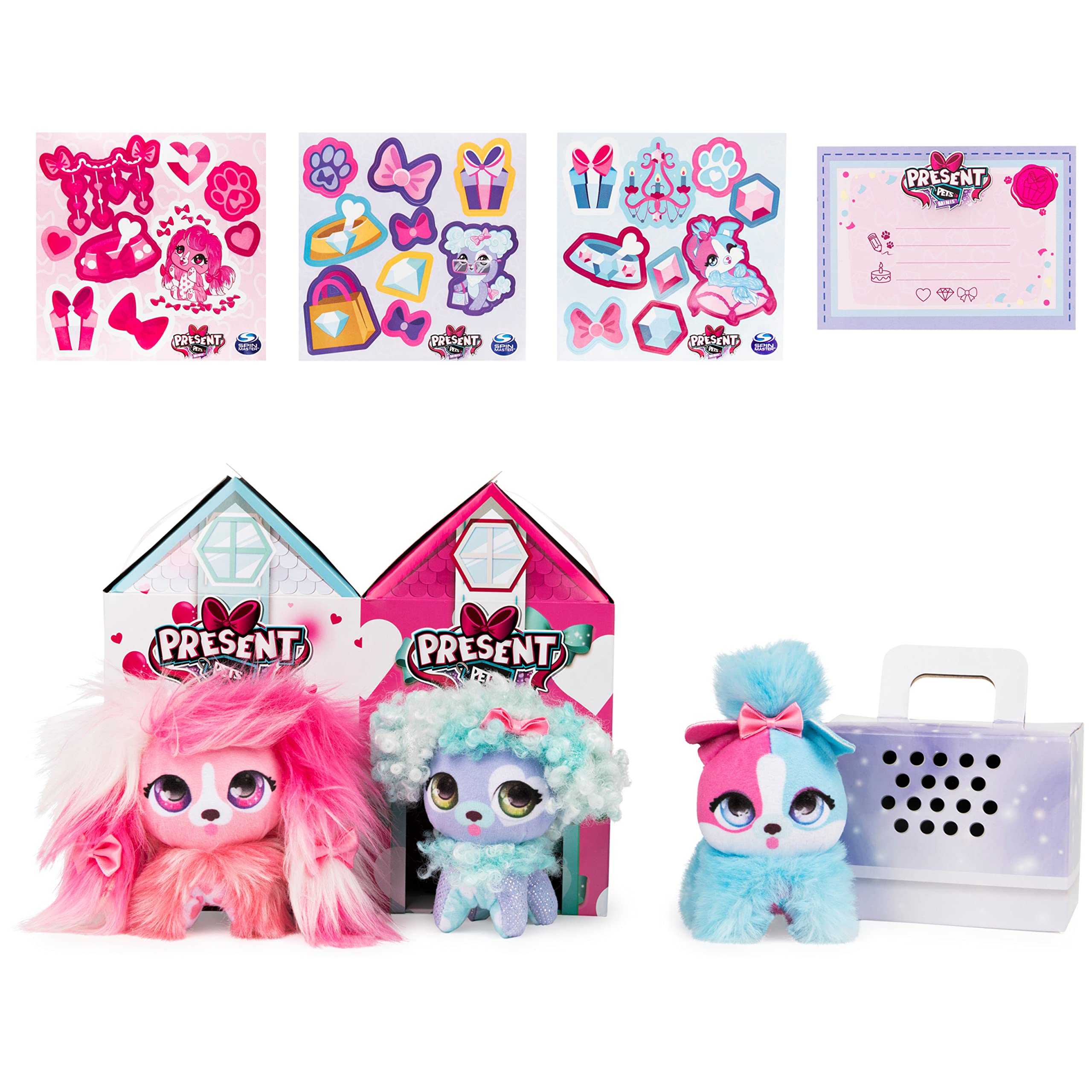 3-Pack 3-Inch Fluffy Plush Toys for Kids - Cute Mini Stuffed Animals, Perfect Gift for Girls Age 5+ | Birthday, Party Favors, Bedroom Decor