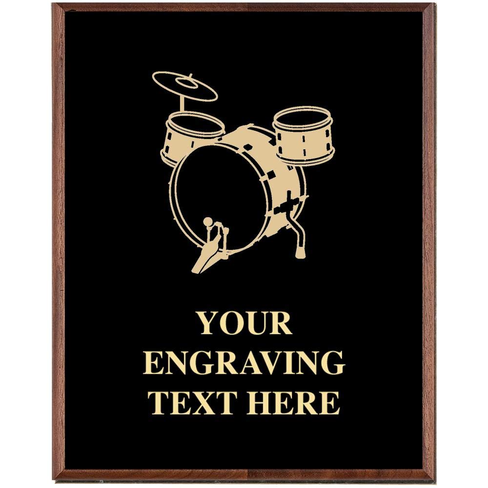 Custom Engraved Drummer Plaque Award - Personalized Music Trophy for Drummers | Perfect Gift for Musicians, Band Members & Music Teachers | Ideal for Awards, Retirement, Achievements & Special Occasions