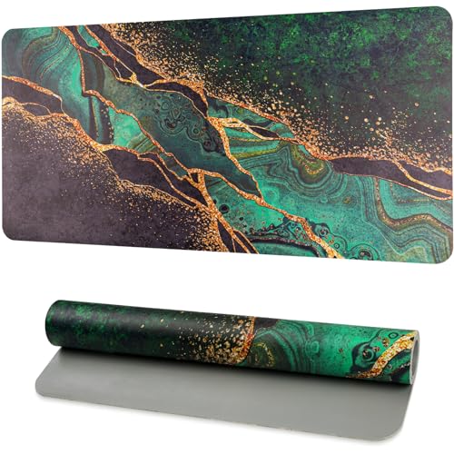 Green Gold Black Marble