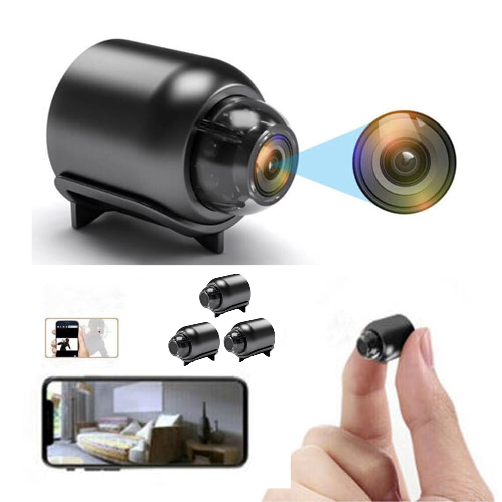 BSLVWG Mini Spy Camera - 1080P HD WiFi Hidden Security Camera with Magnetic Mount, Motion Detection & App Control | Wireless Secret Camera for Baby Monitoring, Home Security & Indoor Surveillance