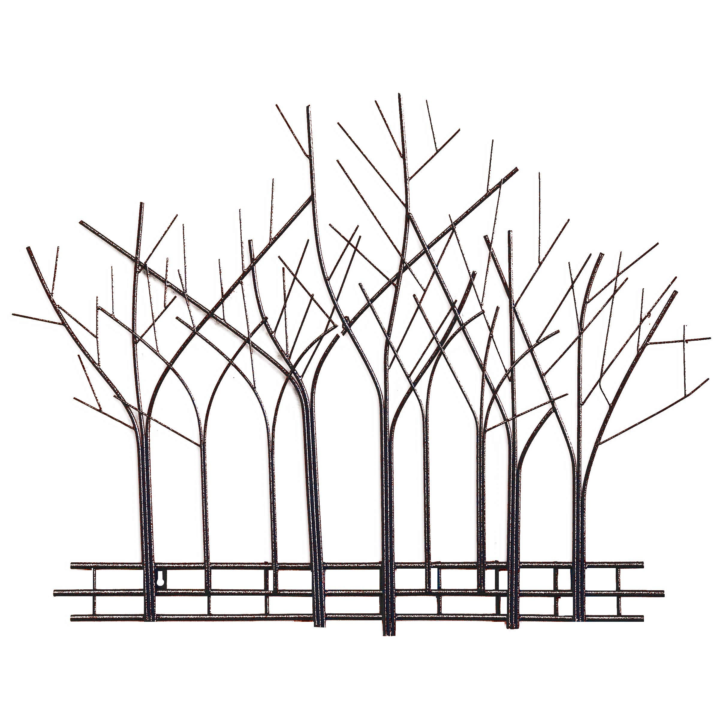 DecorShore Winter Trees Metal Wall Art Sculpture - Contemporary Bronze Metal Wire Wall Decor for Home & Office - Perfect for Living Room, Bedroom, and Workspace Décor