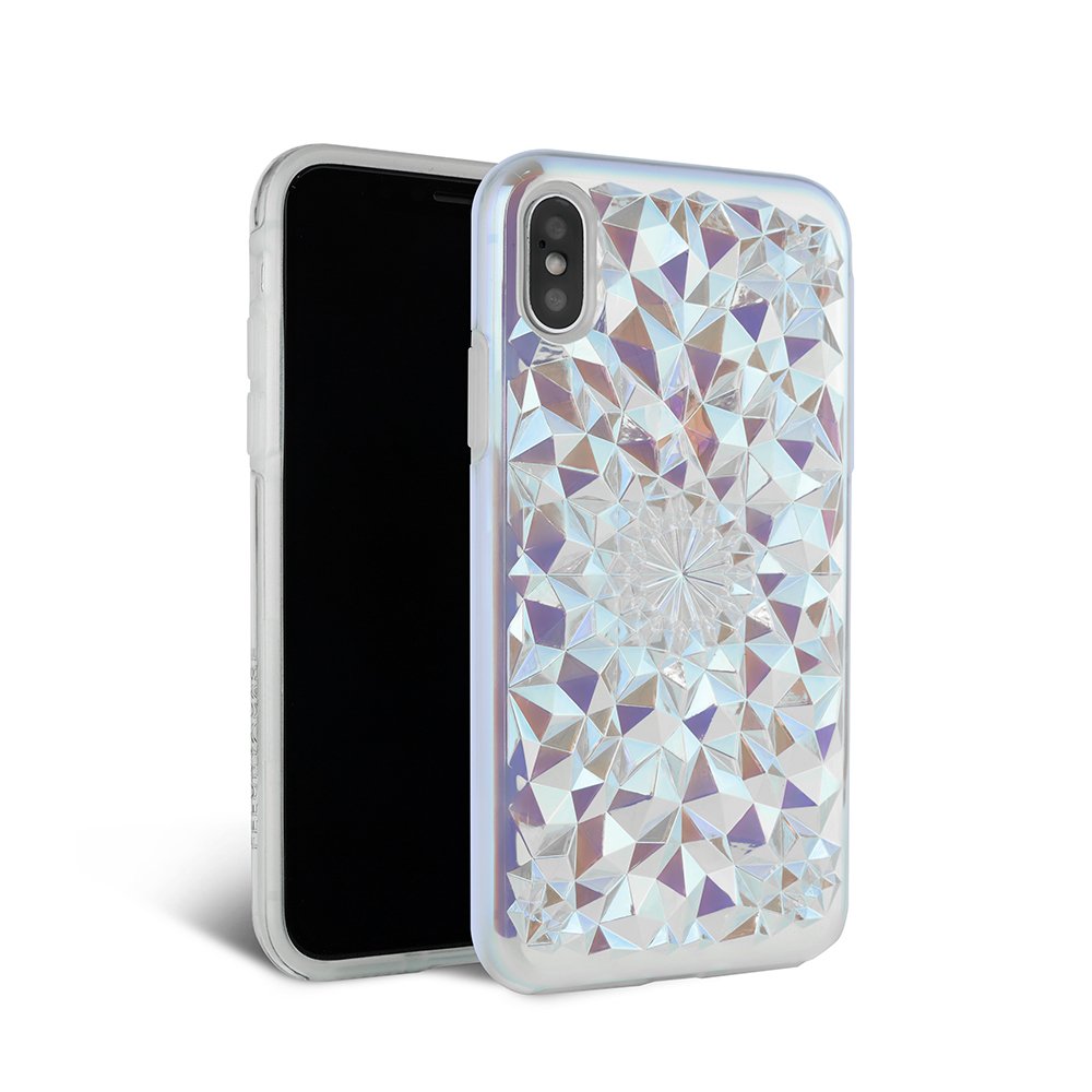 Premium 3D Geometric Holographic iPhone Xs Max Case - Shockproof Clear Cosmic Kaleidoscope Cover with 360° Protection for Screen & Body | Perfect for Everyday Use, Travel & Outdoor Activities