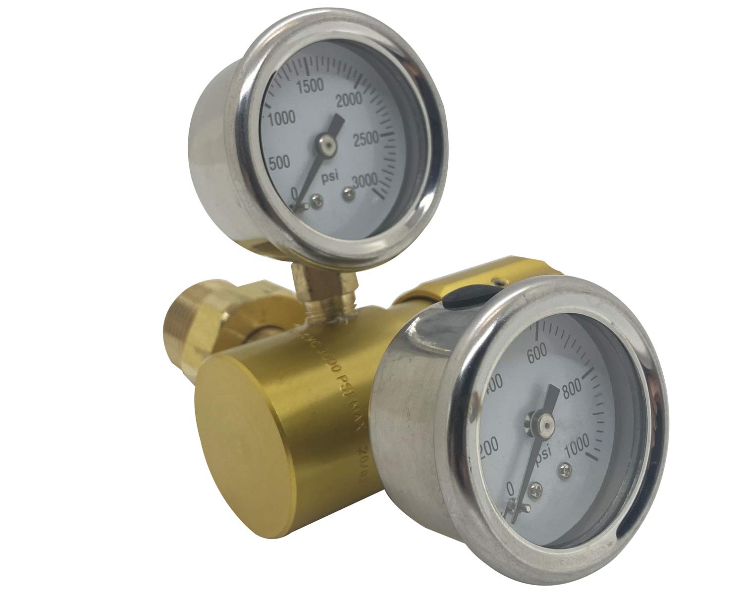 High Performance Compact Aluminum Nitrogen Regulator 0-600 PSI - Perfect for HVAC Purging, Tire Inflation, Shock Absorbers & Industrial Applications