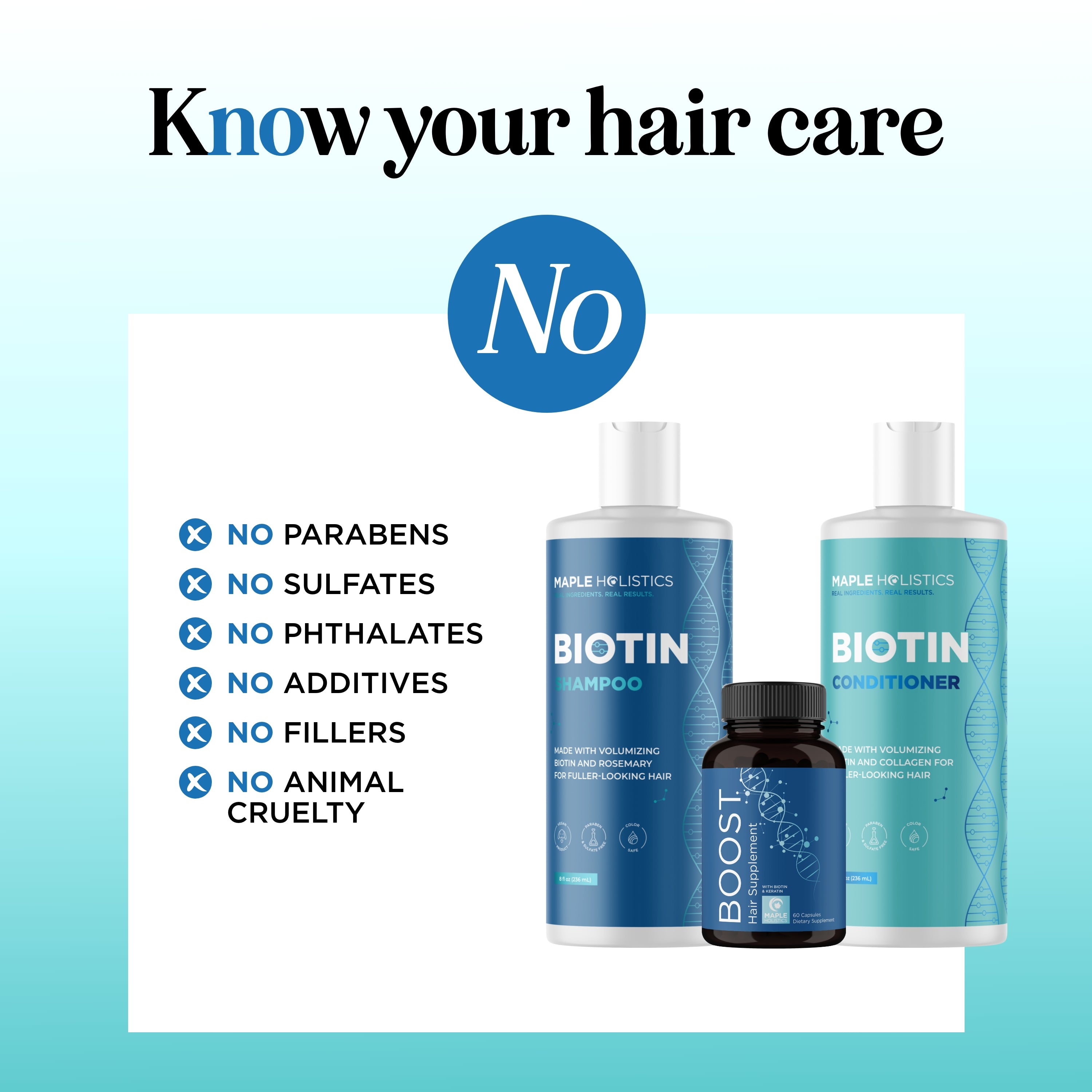 Premium Biotin Hair Growth Bundle - Strengthen & Thicken Hair with Biotin Shampoo, Conditioner & Vitamins - Perfect for Thinning Hair & Hair Loss Treatment at Home