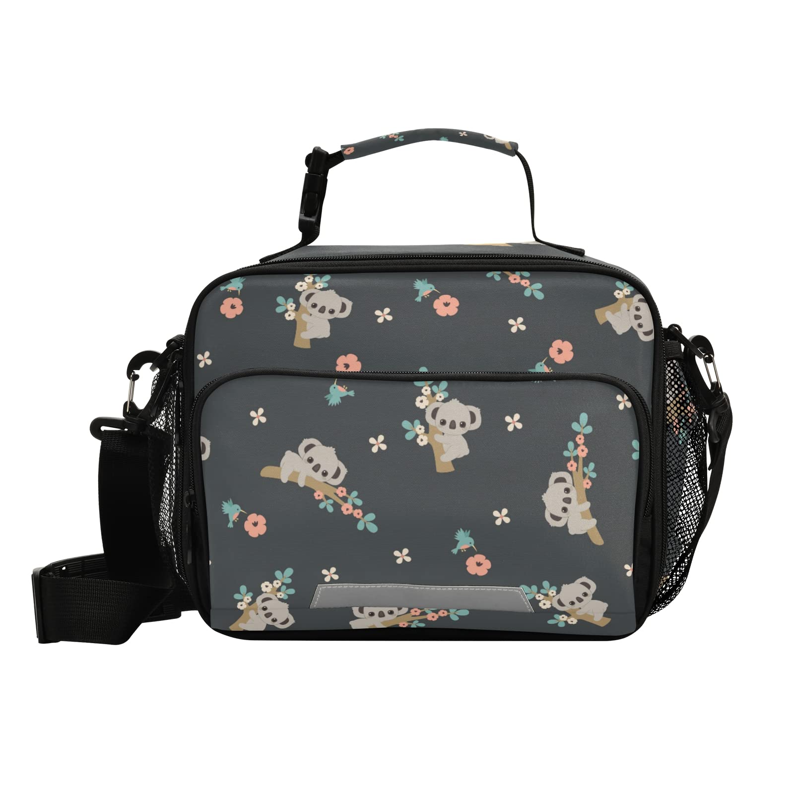 Insulated Lunch Bag for Women & Men - Leakproof Cooler Tote with Koala Bear Design | Reusable Freezable Lunch Box for Office, School, Picnic & Beach | Perfect for Work Meals, Outdoor Adventures & Daily Commute