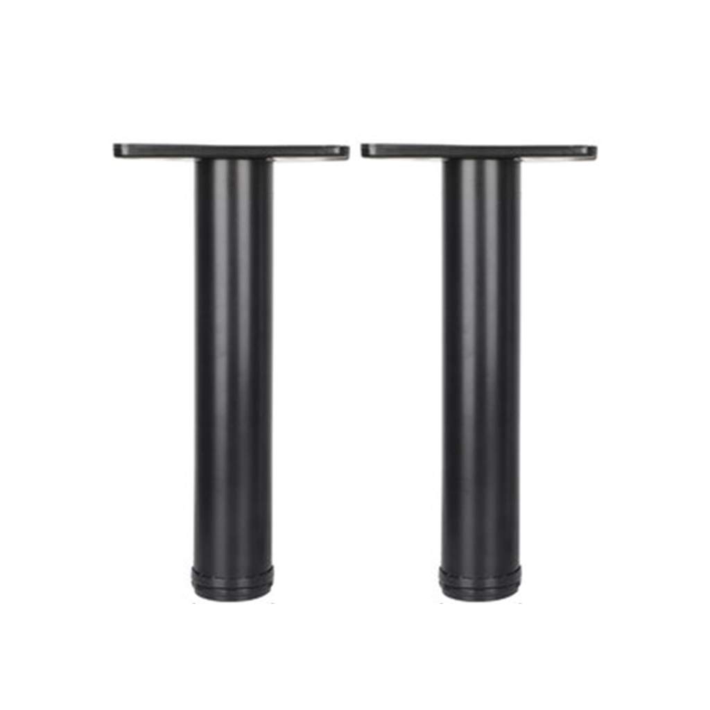 Adjustable Height Bar Counter Legs - Set of 2 Heavy Duty Metal Table Legs for Glass Desk, Closet, Sofa, Bench & Chair - Perfect for Home Office, Kitchen Island & DIY Furniture Projects