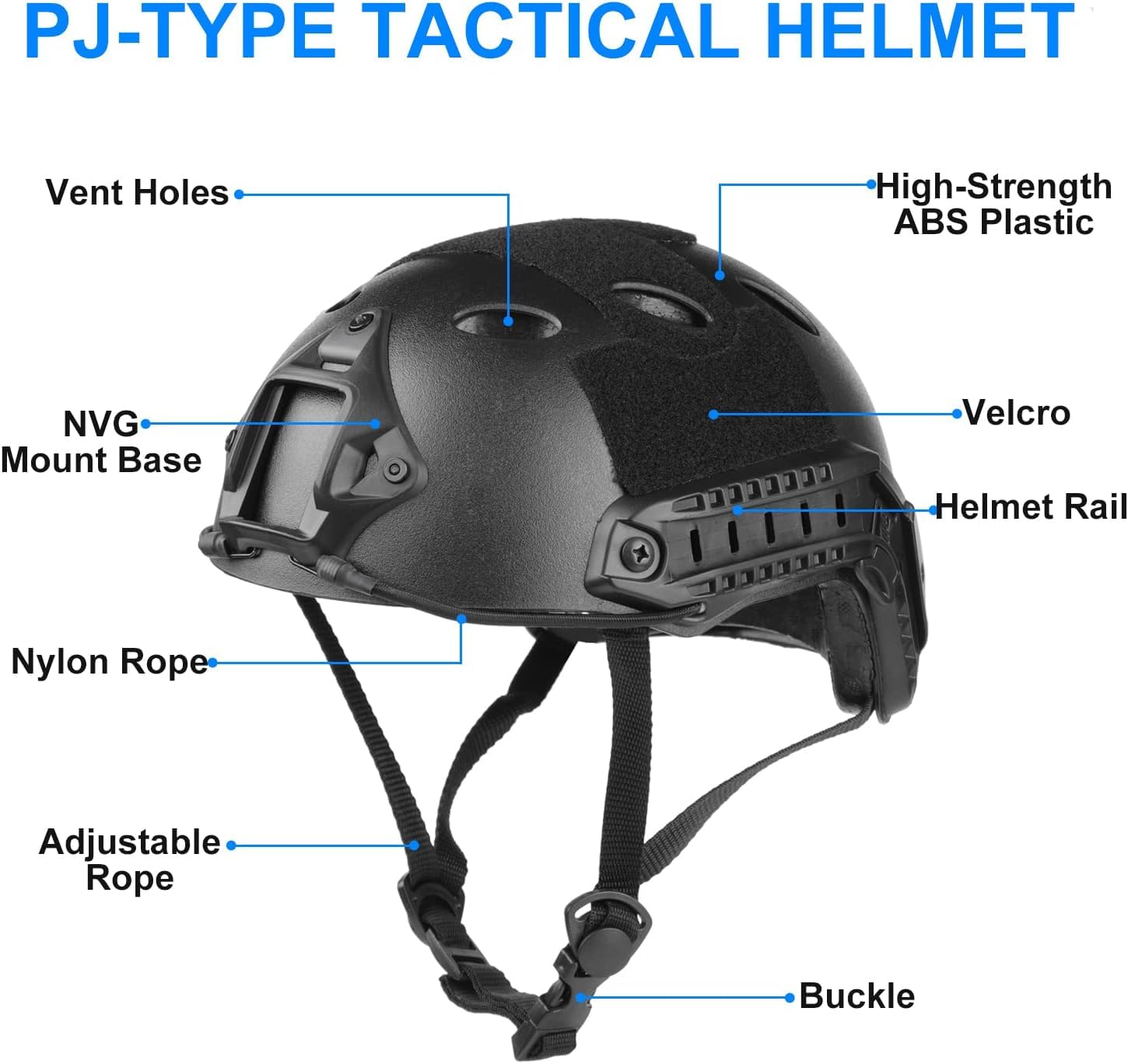 Bvawtrs Tactical Airsoft Mask & Helmet Set - Full Face Protection with Detachable Goggles, NVG Mount & Side Rail - Perfect for Airsoft Games, Paintball, and Military Simulation Training