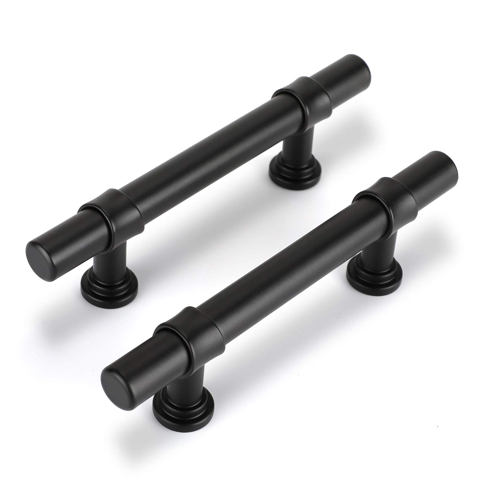 Black Cabinet Pulls 3 Inch - Modern Kitchen & Bathroom Hardware for Dressers