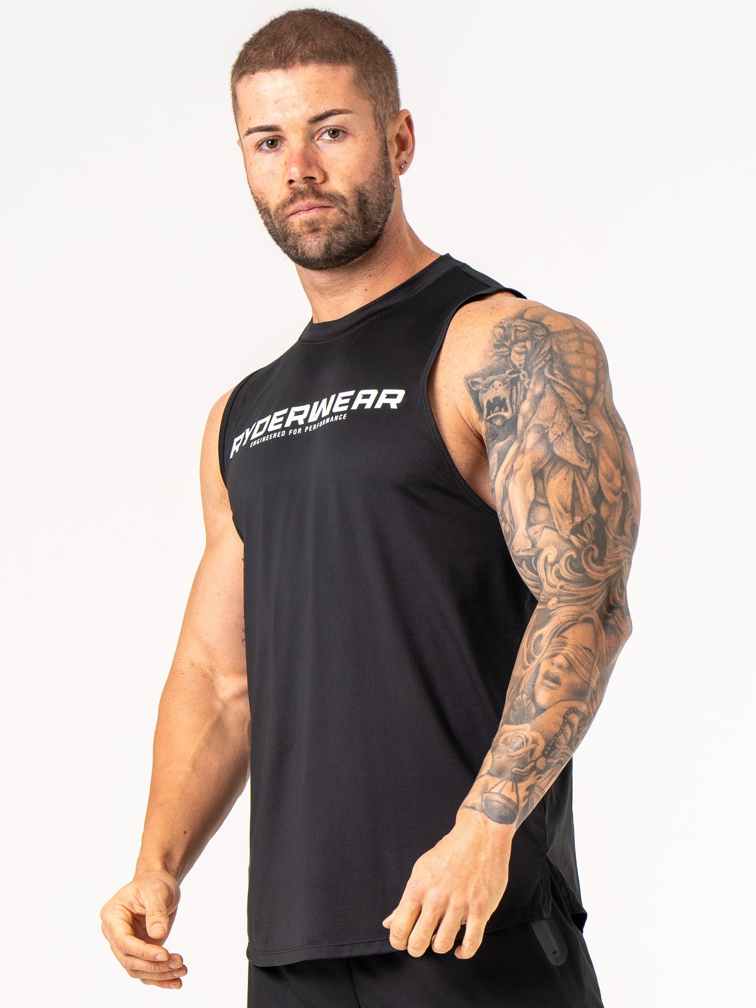 Energy Tank Top - Black | Women's Workout & Gym Essential | Perfect for Yoga, Running & Fitness