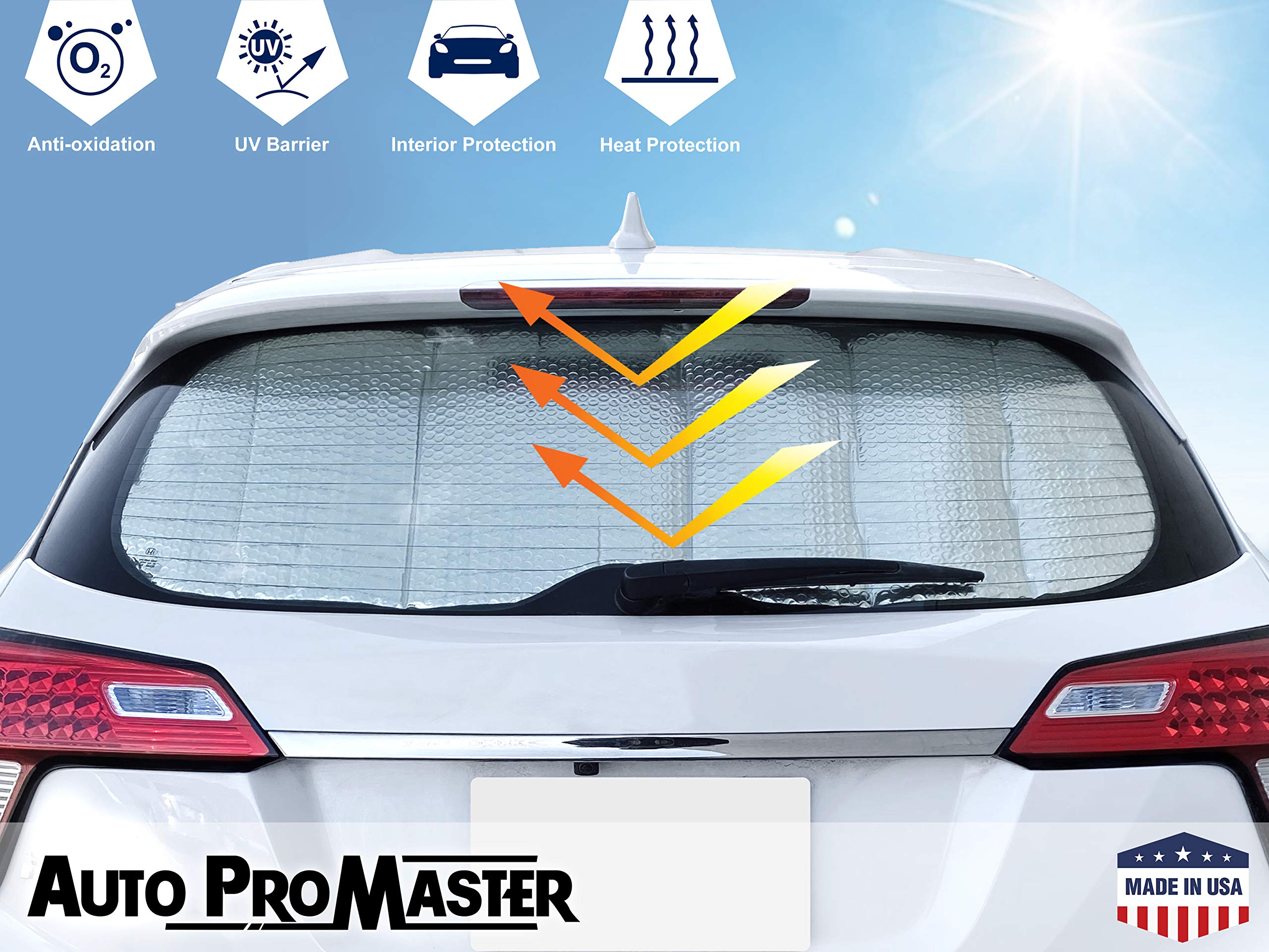 Custom Rear Windshield Sunshade for 2017-2023 Mercedes-Benz E-Class Wagon | UV Protection & Heat Shield | Perfect for Road Trips & Summer Parking (Made in USA)