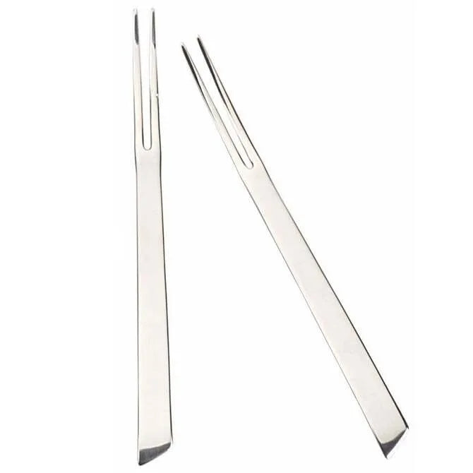Stainless Steel Appetizer Cocktail Forks - Set of 12 Elegant Small Forks for Parties, Weddings, and Cocktail Hours - Perfect for Hors d'Oeuvres, Desserts, and Canapés