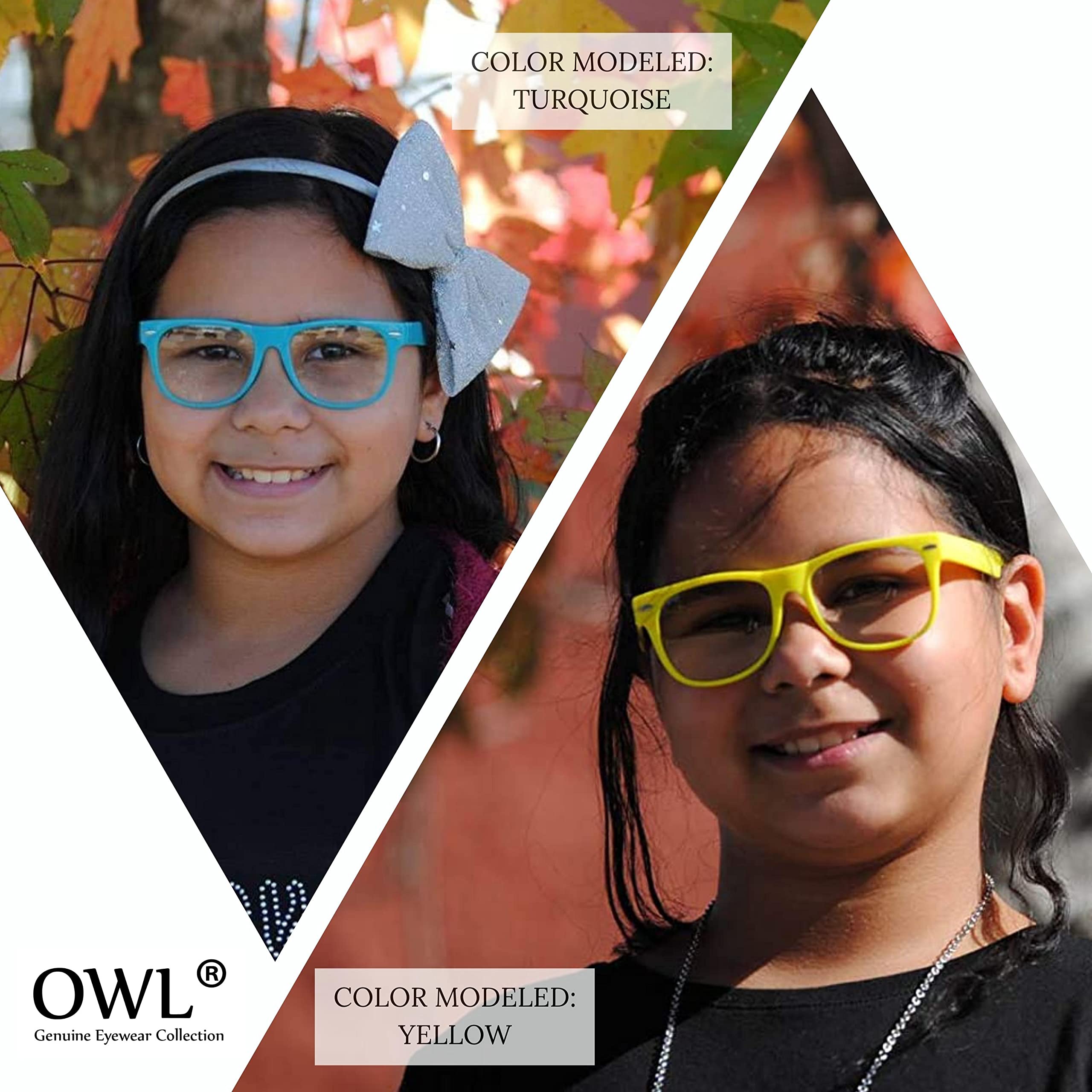 10 Pcs Bulk Kids Nerd Glasses - UV Protected Clear Lens Fake Toddler Glasses for Costume, Party & Photo Props - Perfect for Halloween, Dress Up & School Plays