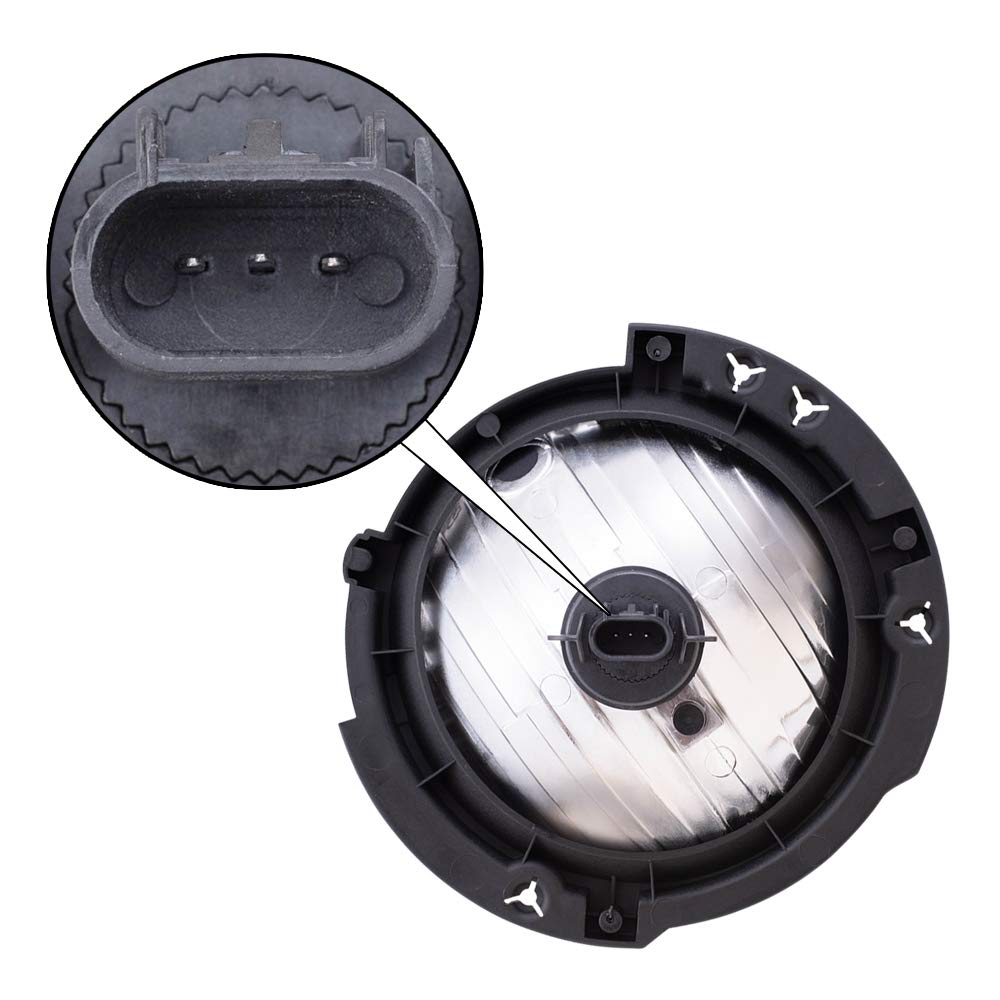 Brock Replacement Halogen Headlight Set - Driver & Passenger Side Compatible with 55078149AD 55078148AD | Perfect for Night Driving & Vehicle Maintenance