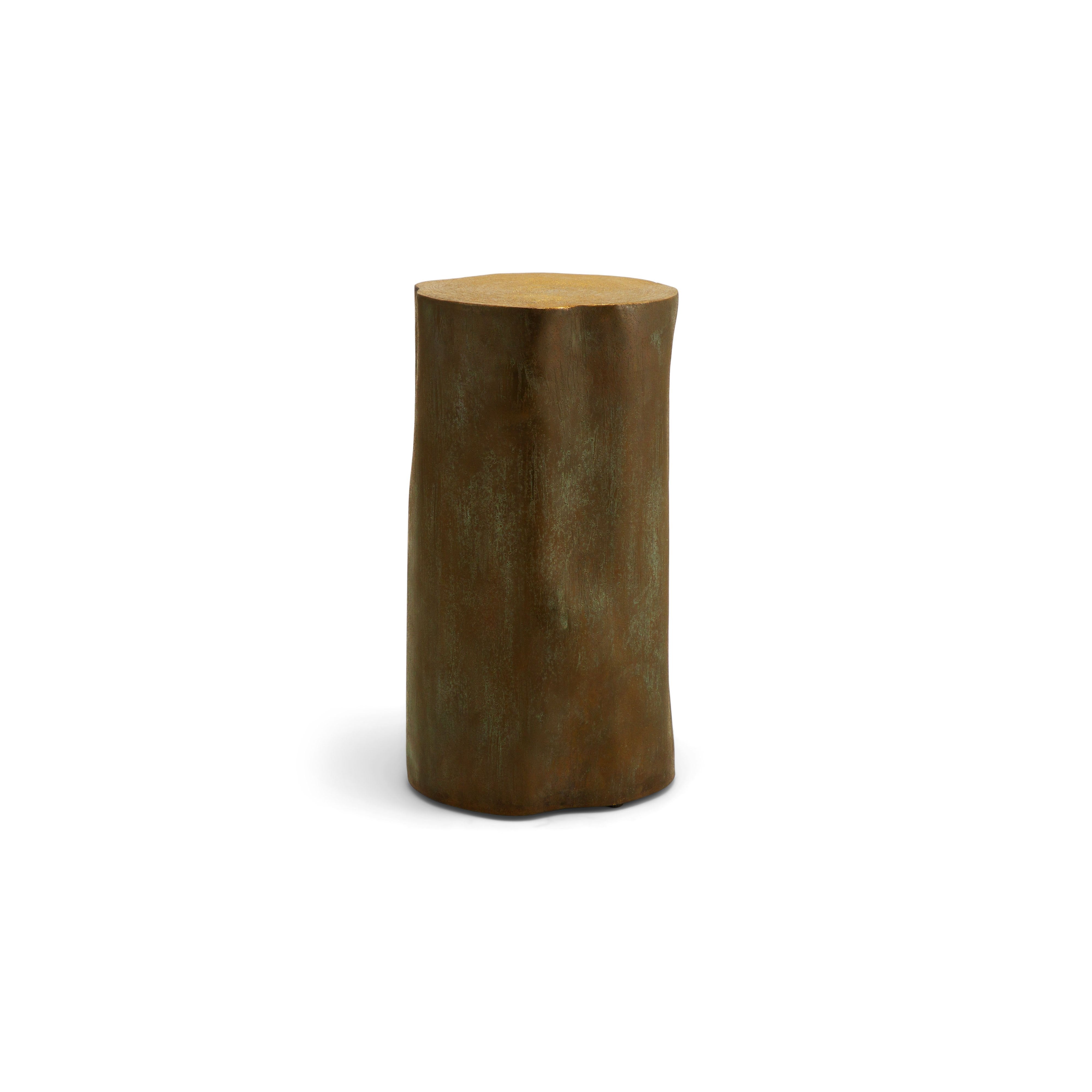 Handcrafted Wooden Etched Stool - Unique Boho Home Decor Accent Piece for Living Room, Bedroom or Patio