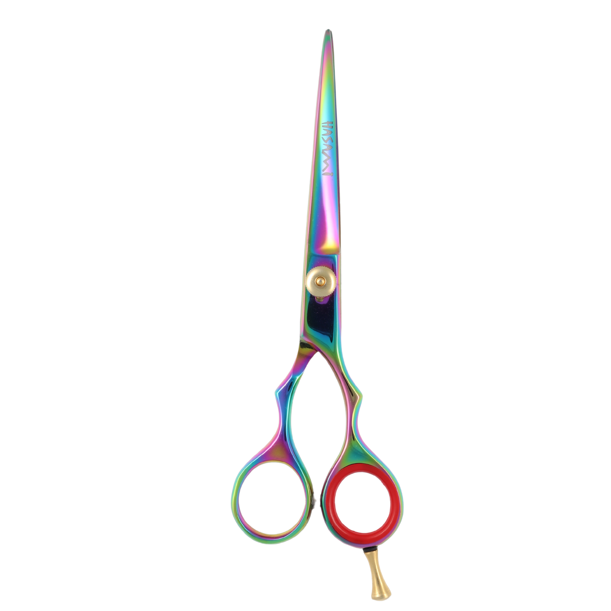 Professional 6 Inch Hair Cutting Scissors - Titanium Coated Right-Handed S60R Model for Salon & Home Hair Styling