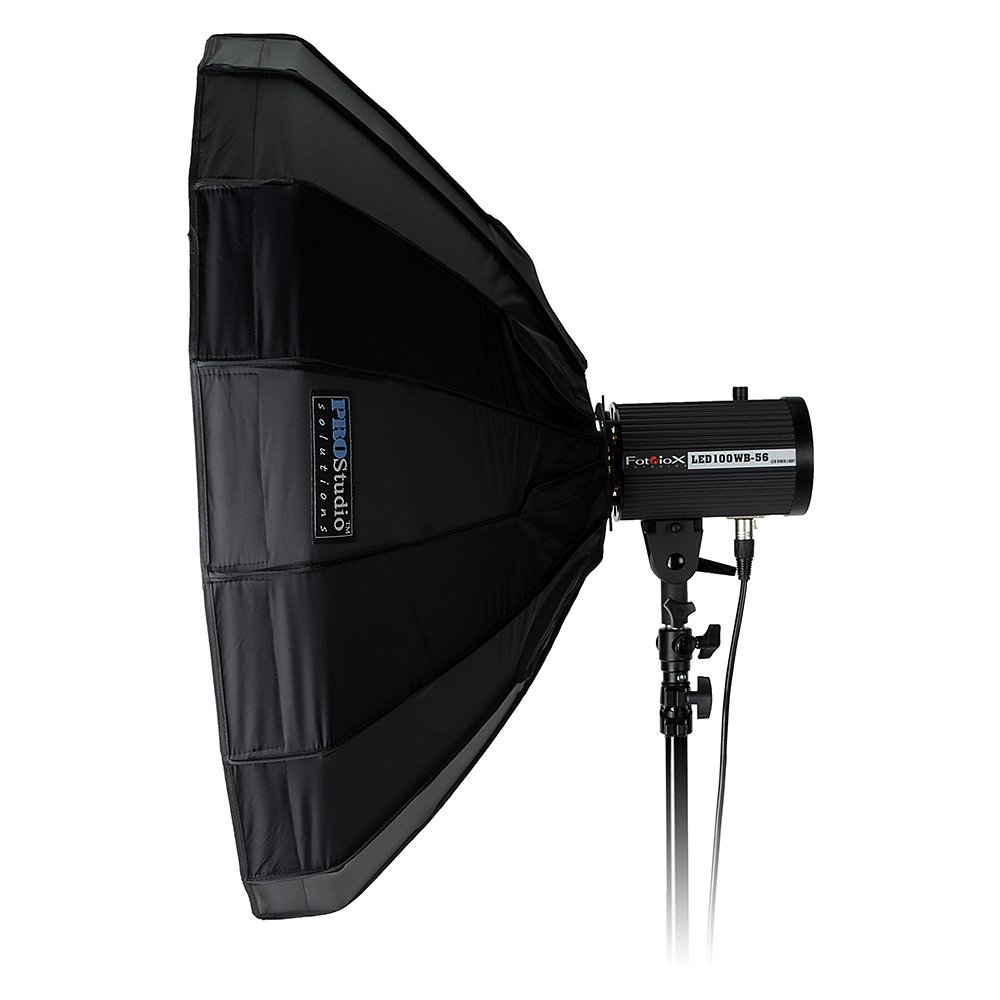 EZ-Pro 32in (80cm) Collapsible Beauty Dish & Softbox Combo with Elinchrom Speedring - Professional Photography Lighting for Strobe, Flash & Monolights - Perfect for Portrait, Fashion, and Studio Photography