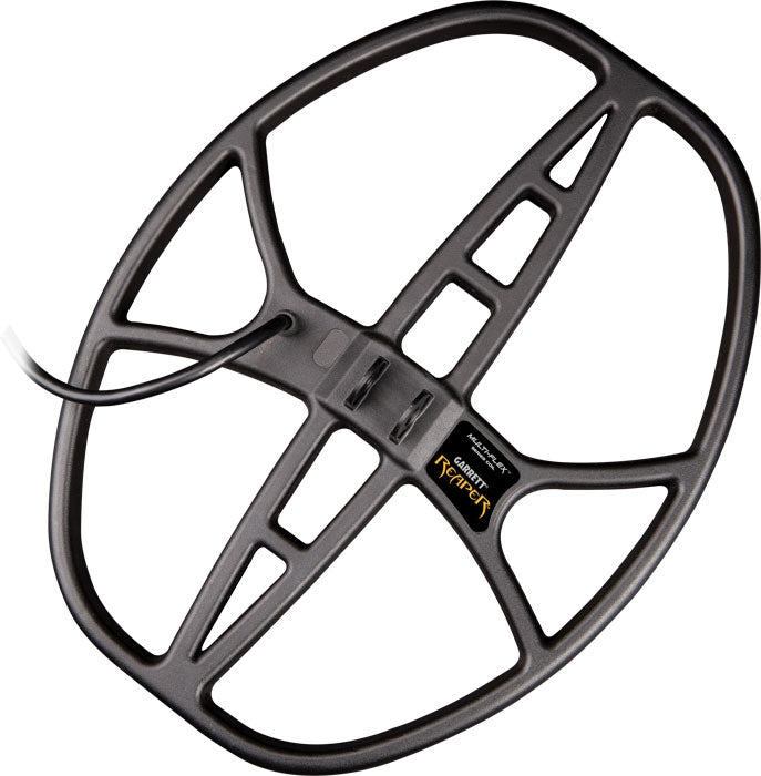 Garrett Ace Apex Metal Detector with 14” x 11” DD Reaper Search Coil - Professional Waterproof Gold & Treasure Hunting Equipment for Beach, Park & Field Exploration