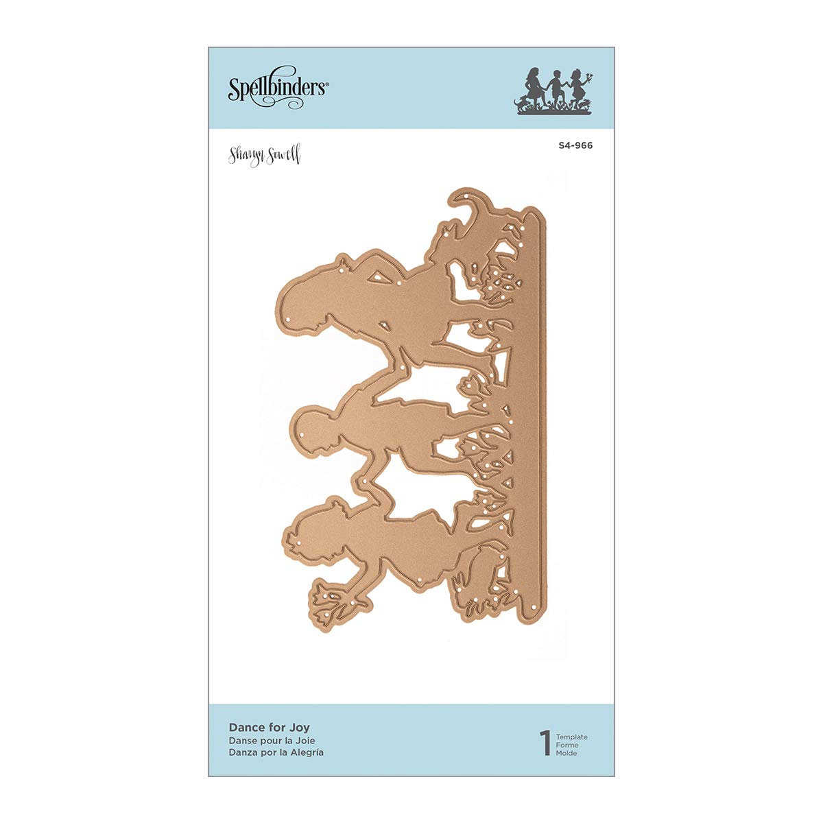 Spellbinders Etched Wafer Thin Dies Shapeabilities Dance for Joy Metal - Perfect for Scrapbooking, Card Making & DIY Paper Crafts