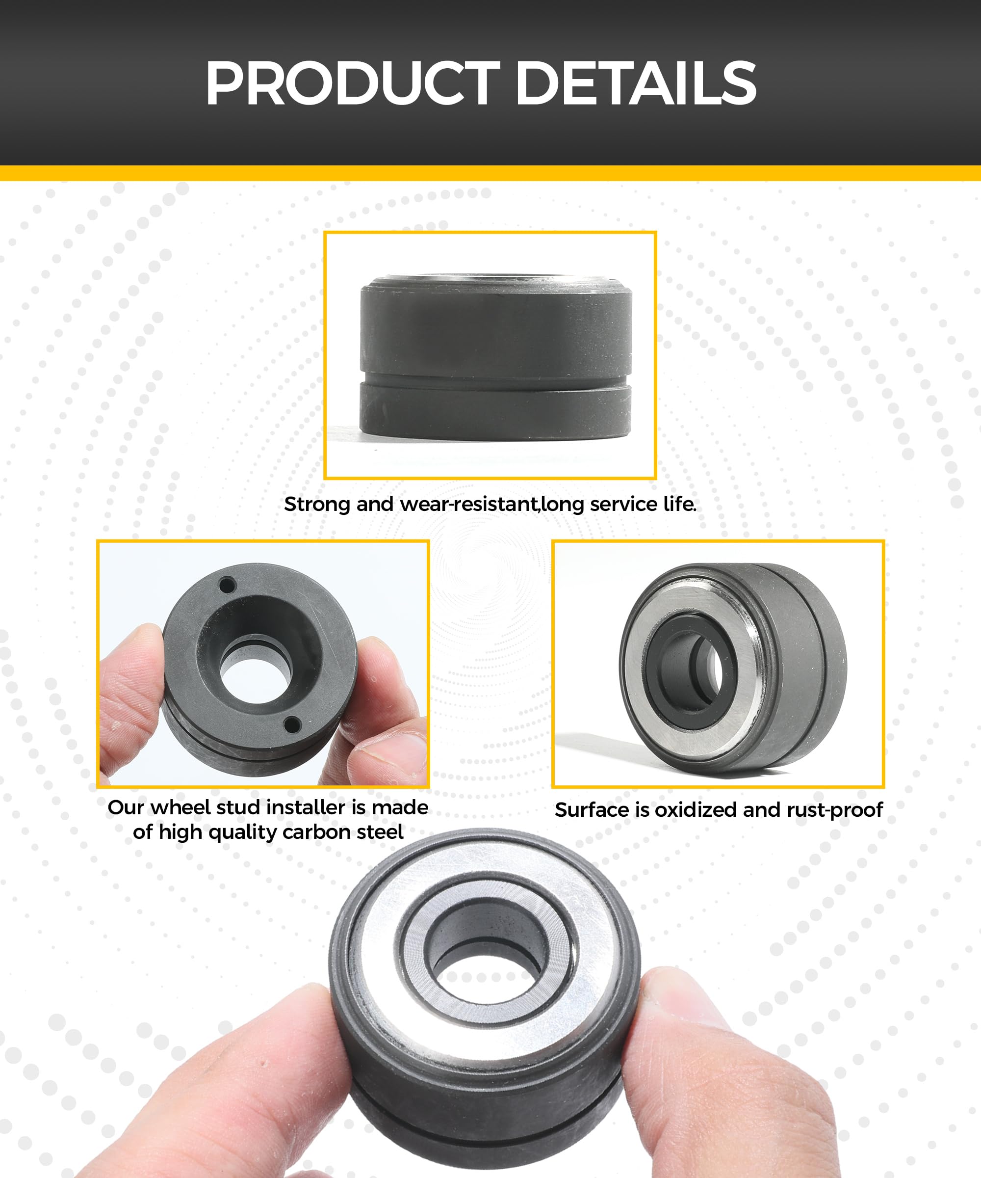 High-Quality Wheel Stud Installer & Remover Tool - 22800 Wheel Stud Kit for Cars & Light-Duty Trucks | Perfect for Wheel Repair, Maintenance & DIY Auto Projects