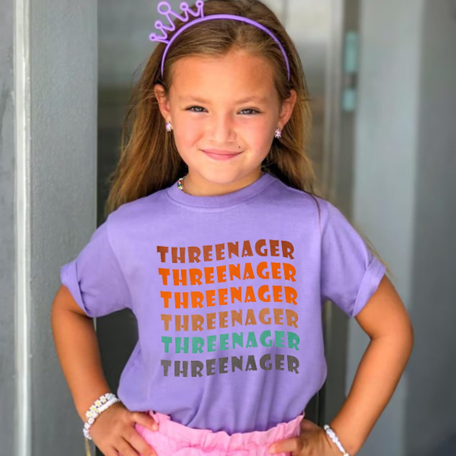 3rd Birthday Shirt for Girls | Cute Three Year Old T-Shirt Outfit | Toddler Birthday Party Clothes | Perfect for Birthday Celebrations, Photo Shoots & Special Occasions