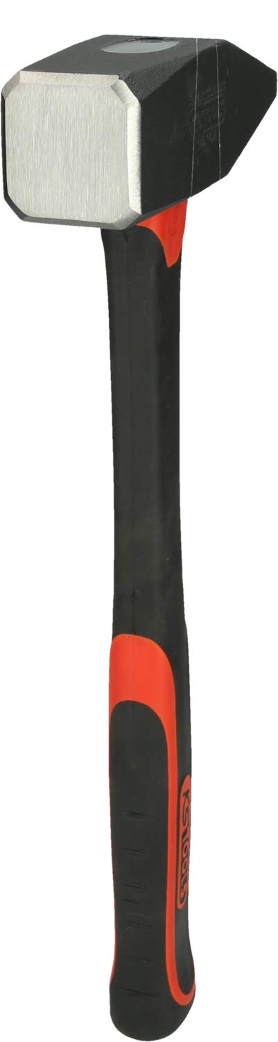 KS Tools 142.1405 Fiberglass Handle Fitters Hammer - 2000g Heavy Duty Construction Tool for Metalworking, Plumbing, and Automotive Repair