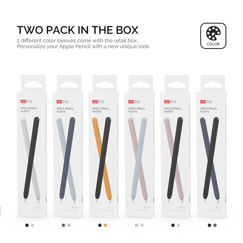 Apple Pencil 2nd Generation Ultra Thin Silicone Skin Cover - 2 Pack Protective Sleeve Case for iPad Pro & iPad Air | Perfect for Drawing, Note-Taking & Digital Art