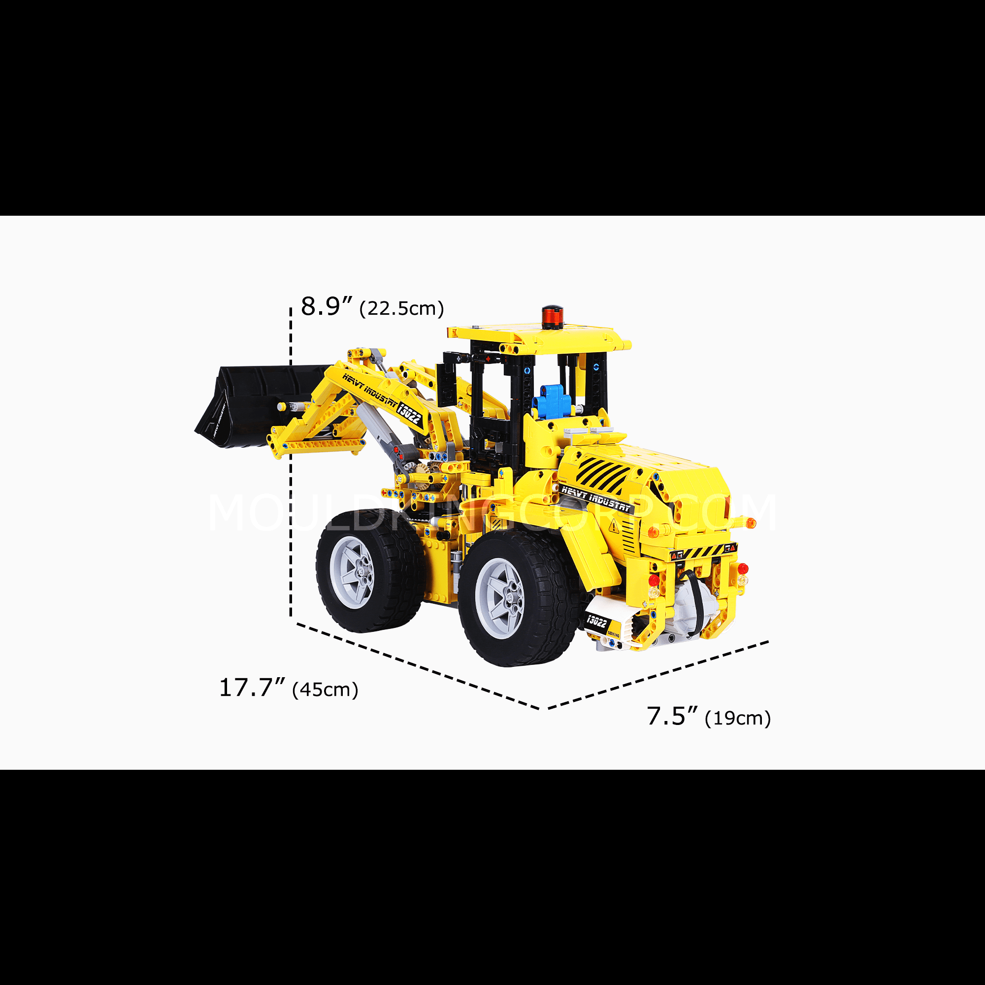 Mould King 13122S 1582 Pcs Remote Control Construction Truck Building Blocks Set - STEM Educational Toy for Kids & Adults | Perfect for Birthday Gifts & DIY Engineering Projects