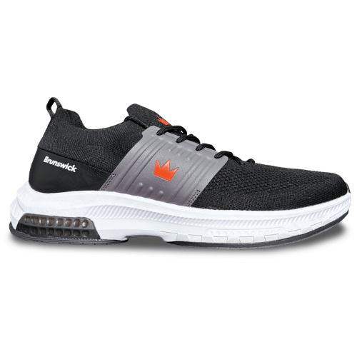 Brunswick Alpha Max Black/Red Bowling Shoes for Men & Women - Lightweight & Comfortable for League Play & Tournaments